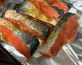 鮭のマスタード焼き/七尾市学校給食作り方4写真