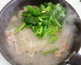 ほうれん草とベーコンのビーフン作り方4写真