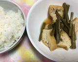 ワラビ&油揚げの甘辛煮作り方4写真