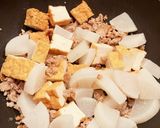 大根と厚揚げのひき肉あんかけ作り方6写真