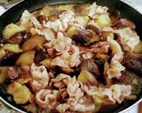 豚バラ肉となすびの麺つゆ煮作り方10写真