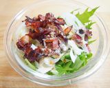 お店みたい♪水菜とベーコンのレモンサラダ作り方3写真