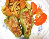 ピーマンの肉詰め。添え野菜。作り方11写真