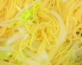 新玉ねぎと春キャベツのボンゴレパスタ作り方5写真