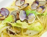 新玉ねぎと春キャベツのボンゴレパスタ作り方8写真