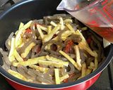 油揚げとこんにゃくの梅炒め煮作り方10写真