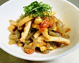 油揚げとこんにゃくの梅炒め煮作り方12写真