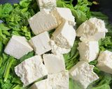 菜の花と豆腐の彩りオイスターソース炒め作り方3写真