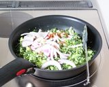 カレーに【小松菜のマッルン】スリランカ作り方4写真