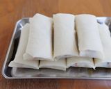 豚肉と筍の焼き春巻き。作り方6写真