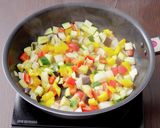 スイートチリソースで豚タンライス！作り方1写真