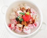 苺と白いんげん豆のヨーグルトサラダ作り方7写真