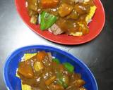 焼き野菜とステーキのトッピング激辛カレー作り方3写真