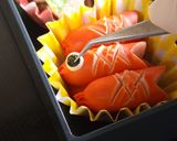 赤ウインナーでミニ鯉のぼり作り方3写真