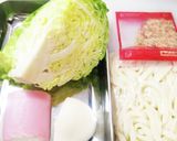 春キャベツとカマボコの焼うどん作り方1写真