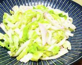 春キャベツとカマボコの焼うどん作り方7写真
