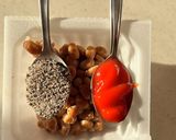 納豆パンの朝ごはん作り方1写真