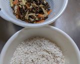 あご入りだしの山菜おこわ[蒸し器]作り方4写真