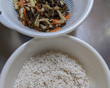 あご入りだしの山菜おこわ[蒸し器]作り方4写真