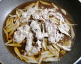 柳川丼(豚肉)作り方5写真