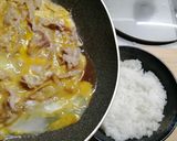 柳川丼(豚肉)作り方7写真