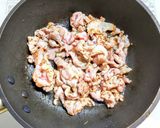 豚こま肉とトマトと茶マッシュのカレー作り方3写真