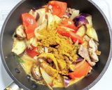 豚こま肉とトマトと茶マッシュのカレー作り方5写真
