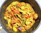 豚こま肉とトマトと茶マッシュのカレー作り方6写真