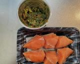カリふわ鮭の香味みそだれ作り方1写真