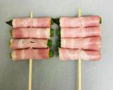 アスパラベーコン串作り方3写真