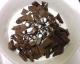 材料２つで１０分COOKのチョコムース☆作り方2写真