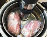 低温調理で基本茹で豚すね肉 仕込み冷凍作り方5写真