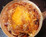 贅沢エビフライを卵でとじる絶品鎌倉丼作り方6写真