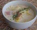 朝食に美味しい!ミルクかき卵スープ作り方7写真