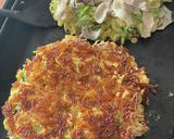 簡単！小麦粉で基本のキャベツお好み焼き作り方8写真