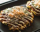 簡単！小麦粉で基本のキャベツお好み焼き作り方9写真