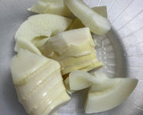 旬のたけのこカブ使用③麻婆たけのこ作り方1写真