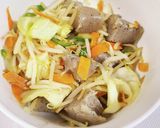 コンニャクと野菜のヘルシー簡単ポン酢炒め作り方6写真