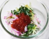 新じゃがいもとニラ梅肉和え作り方4写真