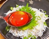 しらす丼の漬け卵黄のせ作り方2写真