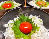 しらす丼の漬け卵黄のせ作り方3写真