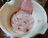 シンプルな蒸しパン(イチゴ味)作り方3写真