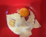 【離乳食後期】チーズ入りフレンチトースト作り方1写真