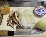 ツナ缶と椎茸の和風パスタ作り方1写真