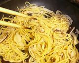 ツナ缶と椎茸の和風パスタ作り方6写真