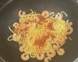 梅肉でさっぱり・エビとレタスの焼きそば作り方6写真