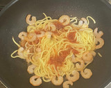 梅肉でさっぱり・エビとレタスの焼きそば作り方6写真
