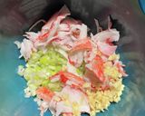 町中華風 カニカマカニ玉作り方1写真