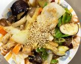 簡単キムチきな粉味豚こま大根青椒肉絲風作り方17写真
