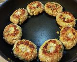 大葉入り、豚挽肉のハンバーグ。作り方8写真